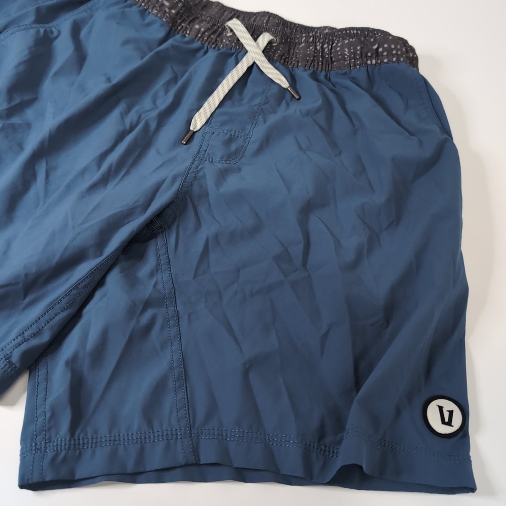 Vuori Kore Shorts Mens XL Blue Lined Gym Performance Stretch 7" Inseam V302